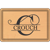 Personalized Split Initial Wooden Cutting Board