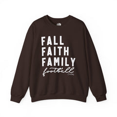 Fall Faith Family Football Sweatshirt
