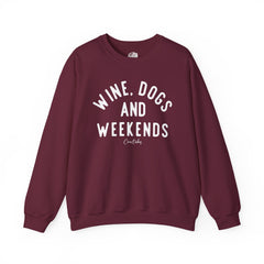 Wine, Dogs, and Weekends Sweatshirt