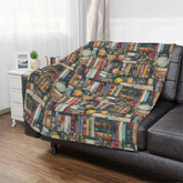 Watercolor Library Minky Blanket