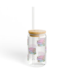 Bookstack 16oz Glass Can