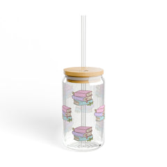 Bookstack 16oz Glass Can
