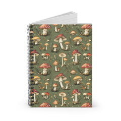 Whimsical Mushroom Spiral Notebook