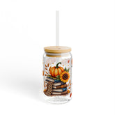 Bookish Fall 16oz Glass Can