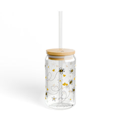 Bumblebee 16oz Glass Can
