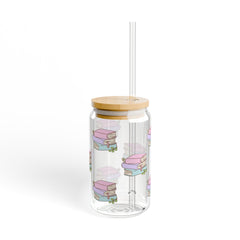 Bookstack 16oz Glass Can