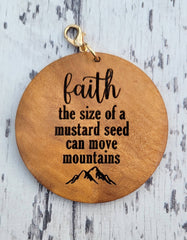 Keychain Disc | Faith Mustard Seed