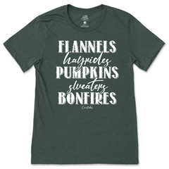 Flannels Hayrides Pumpkins T-Shirt