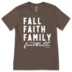 Fall Faith Family Football T-Shirt