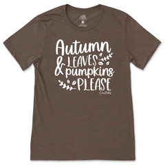 Autumn Leaves & Pumpkins Please T-Shirt