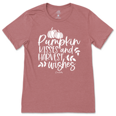 Pumpkin Kisses Harvest Wishes T-Shirt
