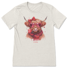 Valentine Highland Cow T-Shirt