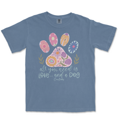 Love And A Dog Comfort Colors T-Shirt