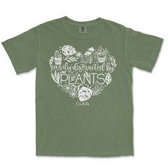 Easily Distracted By Plants Comfort Colors T-Shirt