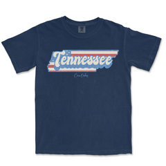 American Flag Tennessee Comfort Colors T-Shirt