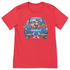 America Highland Cow T-Shirt