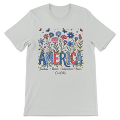 Floral America T-Shirt