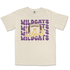 Wildcats Football Comfort Colors T-Shirt