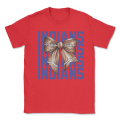 Indians Football Bow T-Shirt
