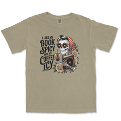 Book Spicy & Coffee Icy Comfort Colors T-Shirt