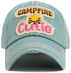 Campfire Cutie Hat - Aqua
