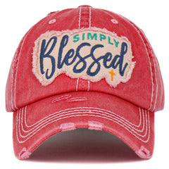 Simply Blessed Vintage Washed Baseball Hat