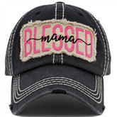 Blessed Mama Vintage Washed Baseball Hat