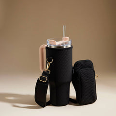Dual Function Fit-Cooler™ Sling Tumbler Crossbody Bag | Black
