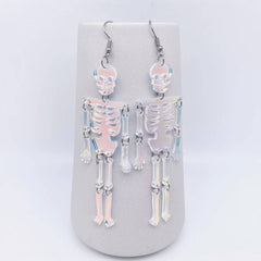 Acrylic Skeleton Dangle Earrings