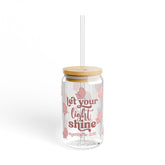 Let Your Light Shine 16oz Glass Can