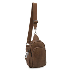 Gia Distressed Vegan Leather Sling Bag