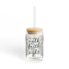 Walk By Faith 16oz Glass Can