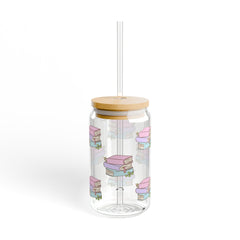 Bookstack 16oz Glass Can