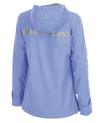 Monogrammed Ladies Rain Jacket - Periwinkle
