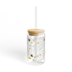Bumblebee 16oz Glass Can