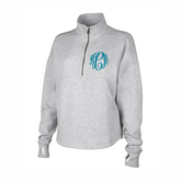 Monogrammed Willow Half Zip Sweatshirt