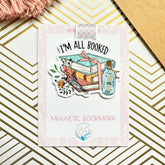 Floral I'm All Booked Cute Magnetic Bookmark - Book Lover
