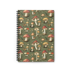 Whimsical Mushroom Spiral Notebook