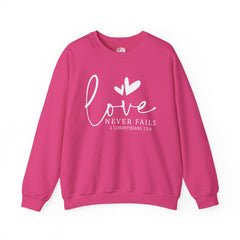 Love Never Fails Sweatshirt