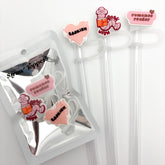 Straw Topper 3 pack | Bookish Theme, Romance Reader BookWorm