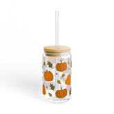 Fall Pumpkin 16oz Glass Can