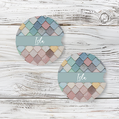 Personalized Car Coaster - Isla (Set of 2)
