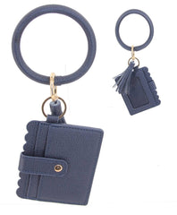 Navy Bangle with Keychain & Wallet