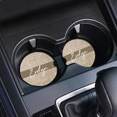 Personalized Car Coaster - Evelyn (Set of 2)