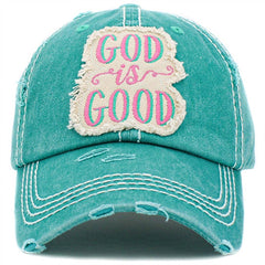 God is Good Vintage Washed Baseball Hat