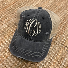 Monogrammed Pony Trucker Cap