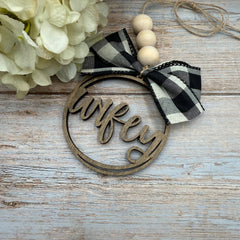 Wifey Car Charm | Rearview Mirror Ornament