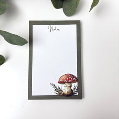 Whimsical Mushroom Notepad