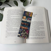 Watercolor Library Bookmark