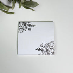 Noir Botanical Sticky Notes